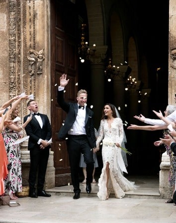 Nadia Forde and Dominic Day celebrating theri Marriage Ceremony 